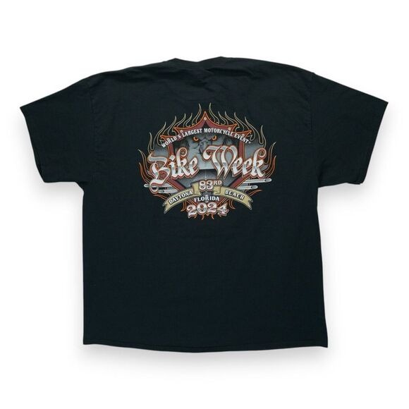 Gildan Other - Bike Week Daytona Beach 2024 Men's Tee Shirt Short Sleeve | Size 2XL | Black